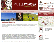 Tablet Screenshot of matildedicanossa.galmodenareggio.it
